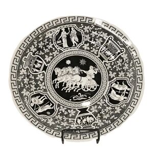 Spode England Archive Collection Traditions Series GREEK BLACK 10½" Dinner Plate